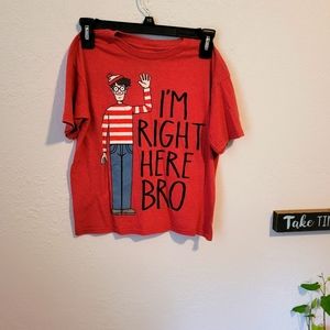 Kids where's Waldo t shirt 👕